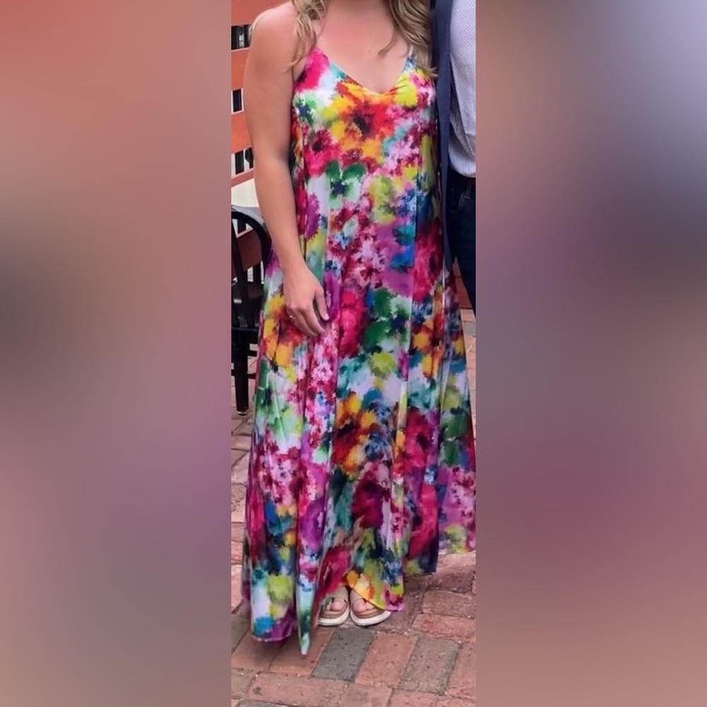 Nicole Miller Multicolor Maxi Dress
